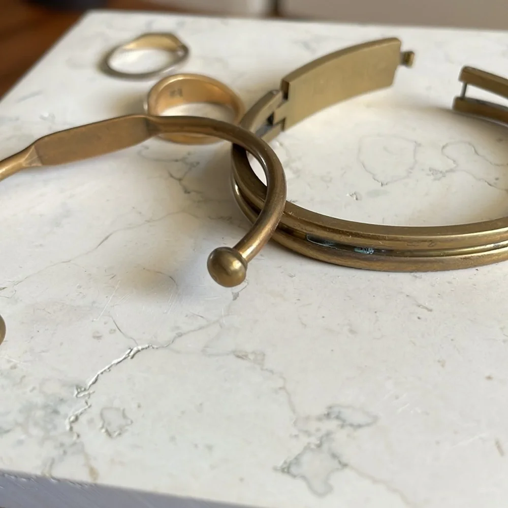 Lot of Madewell brass jewelry - Picture 6 of 6